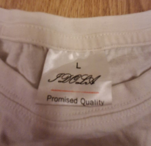 IDOLA vit t-shirt, storlek L