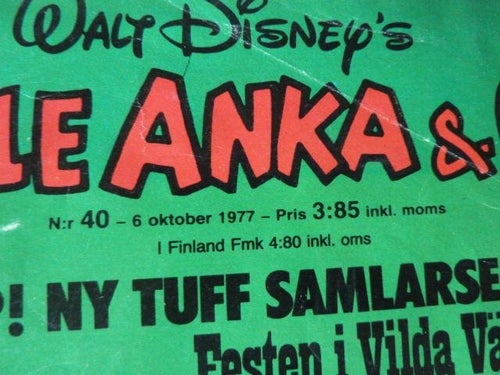 KALLE ANKA & CO, NR 40-1977, TIDNING