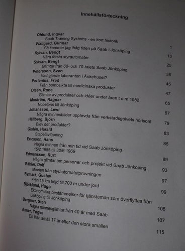 Glimtar från SAAB-Jönköping 1950-1982 SAAB Linköping