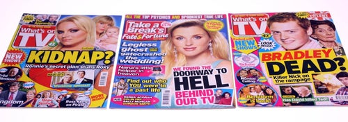 What's On TV-Take a Break's-British magazine bundle-3 Magazines-2009-NEW-422g