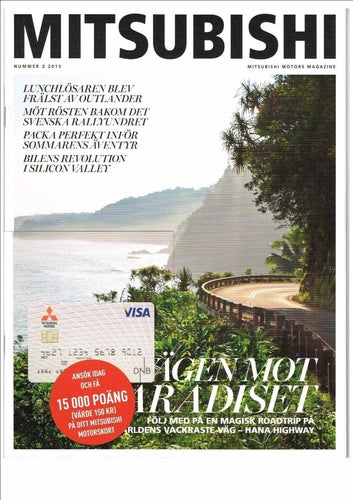 Mitsubishi Motors Magazine 2015 Nr 1-3 Nr 1 reportage 6 sidor om Renata Chlumska