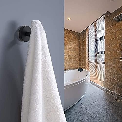 HELT NYTT 4-pack Mattsvarta Väggkrokar – Modern Design för Badrum & Hem