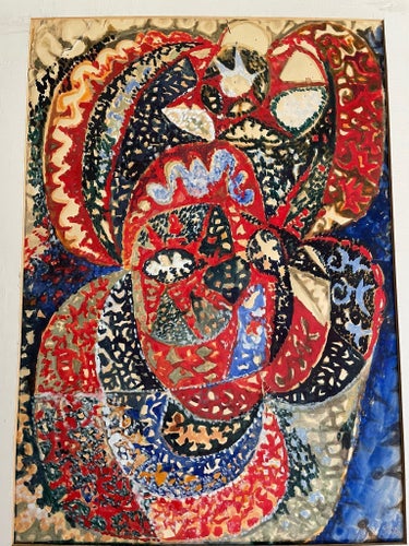 Oljemålning av ”Göran Strand” Mosaik bild 49,5x35 cm.