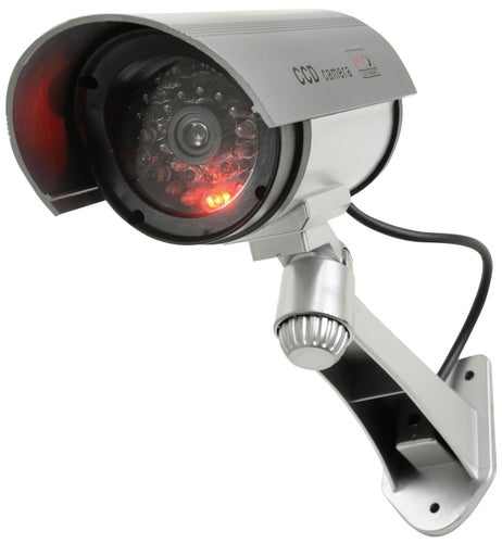 Bevakningskamera med LED och batteridrift fake dummy