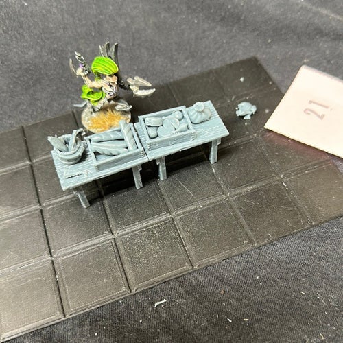Matmarknad, basmaterial, terräng, 28mm