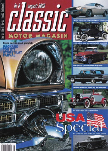 Classic 2000-8 T-Ford.Packard.Dodge Challenger.Leksak Volvo