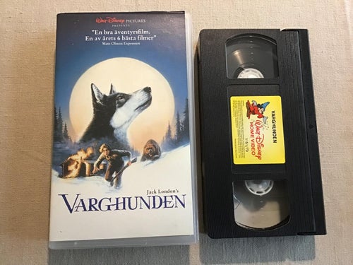 VARGHUNDEN VHS WALT DISNEY JACK LONDON