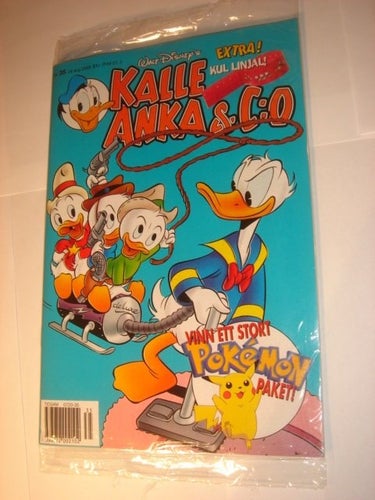 KALLE ANKA & Co I ORIGINAL PLAST leksak 2000 35 KUL LINJAL