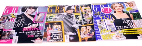 Grazia magazine-three magazines included-January/February 2010-NEW-UK-894g