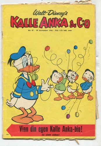 Kalle Anka 1966 nr 47 Joakim Von Anka På toppen, Bjön-ligan