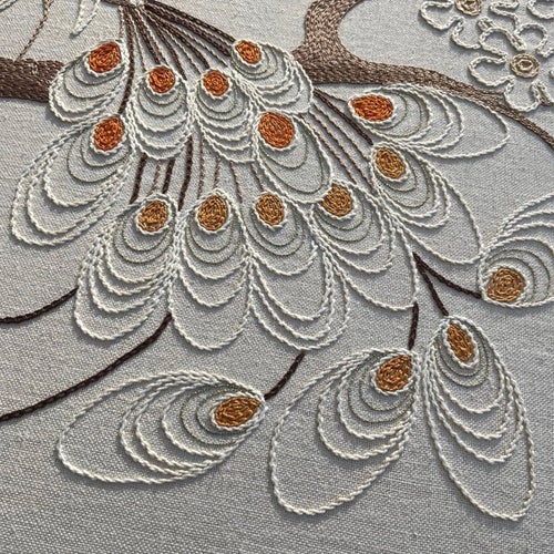 Tavla Vintagebroderade gobelänger från 1970-talet