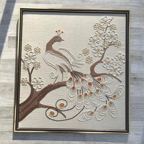 Tavla Vintagebroderade gobelänger från 1970-talet