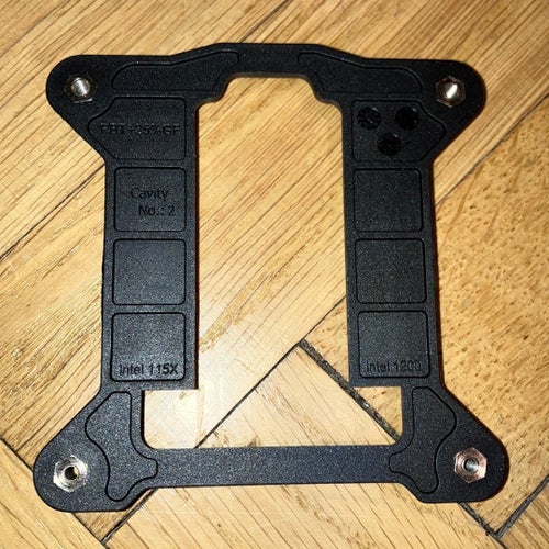 Intel 115X/1200 CPU-fästen för kylare. backplate