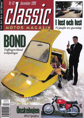 Classic 1998-12 Bond.Porsche 356.Volvo P1800 ES.MGB.Moped.SR-2