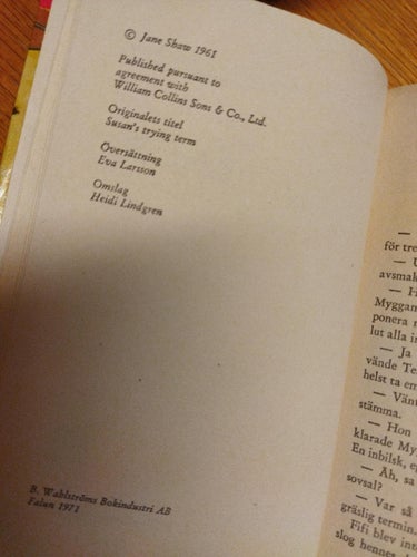 Fiffigt fifi ! av Jane Shaw. bok. Very Fine plus