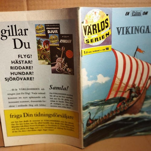 Världsserien 1961 nr 18 Vikingar. Very Fine plus