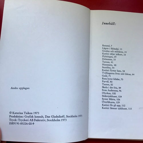 KATITZI I STOCKHOLM av Katarina Taikon 1973