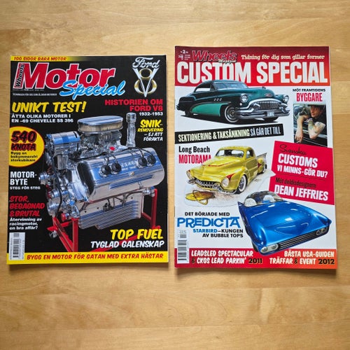 2 specialtidningar från Wheels Magazine