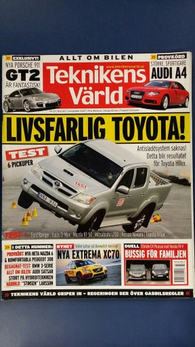 Teknikens Värld 23 2007: Nissan Navara, Toyota Hilux, Ford Ranger, Isuzu D-Max