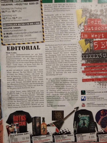 Blast! Das Nuclear Blast-Magazin Winter 2014/2015 Machine Head Panzer. Very Fine
