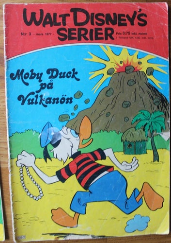 WALT DISNEYs SERIER 1977 NR 3 Moby Duck på Vulkanön