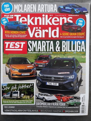 Teknikens Värld 17 2022: Dacia Jogger, VW Taigo, Skoda Fabia, BMW M440i xDrive