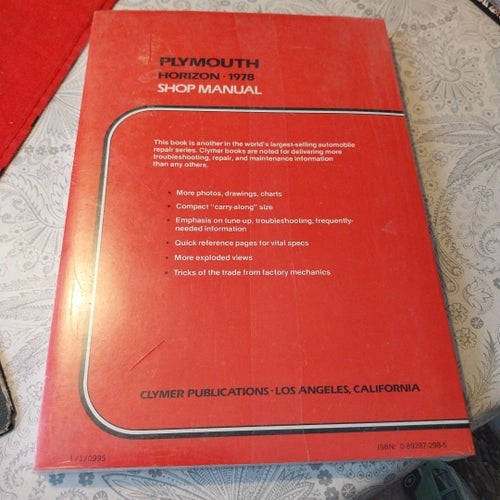 Plymouth Horizon 1978 Shop Manual av Clymer