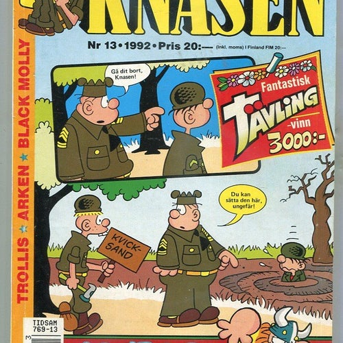 Knasen 1992 nr 13 Hagbard, Rödöga, Arken , Fröbergs , BC