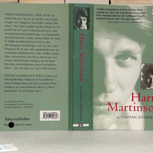 Harry Martinson av Staffan Söderblom, bok, Fine