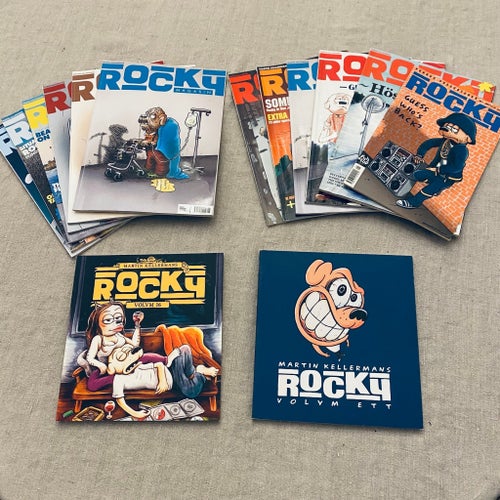 Rocky Magasin och Seriealbum av Martin Kellerman