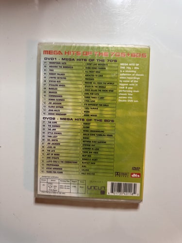 INPLASTAD - Mega Hits of the 70s & 80s - Dubbel DVD Set