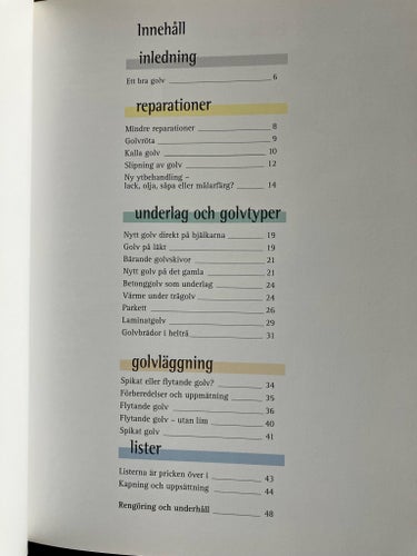 Golv och Golvlister av Dag Thorstensen och Svein Arne Strømsodd, 1997
