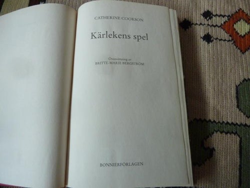 KÄRLEKENS SPEL, C. COOKSON, 2000,  BÖCKER