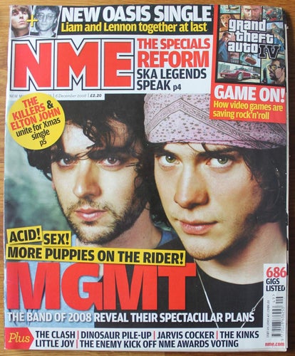 NME New musical express musiktidning 2008 6 dec