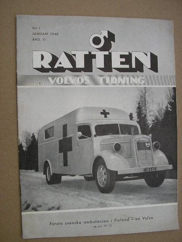 VOLVO Tidning Ratten 1940 Nr. 1