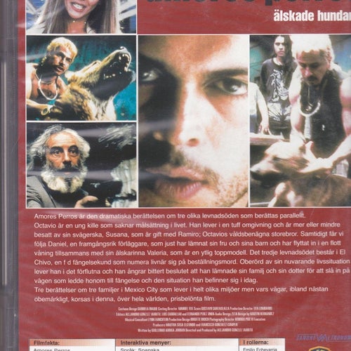 DVD / Amores Perros (Älskade Hundar) / Alejandro G. Iñárritu/ Gael García Bernal