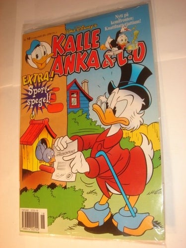 KALLE ANKA & Co I ORIGINAL PLAST leksak 2000 18 SPORTSPEGEL
