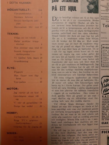 Teknikens Värld nr 4 1950: Teknik, motor, flyg, hobby