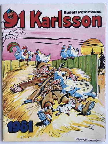 91:an Karlsson Julalbum 1981: VG-FN