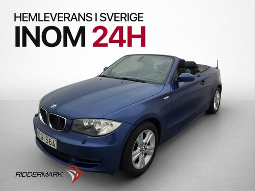 BMW 118d i Convertible 143hk Advantage M-Värmare Halvskinn