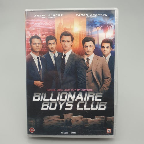 Billionaire Boys Club (2018) -DVD- Ansel Elgort,Kevin Spacey,Taron Egerton- VG
