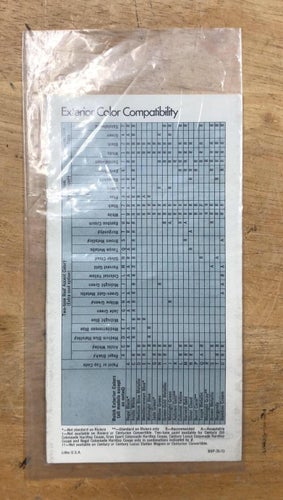 1973 Buick Exterior Colors Pamphlet