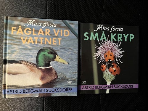 Mina första fåglar vid vattnet. Mina första småkryp. / Astrid Bergman Sucksdorff