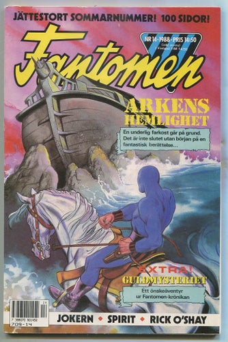 Fantomen 1988 nr 14 Jokern, Will Eisner Spirit, Rick O'Shay