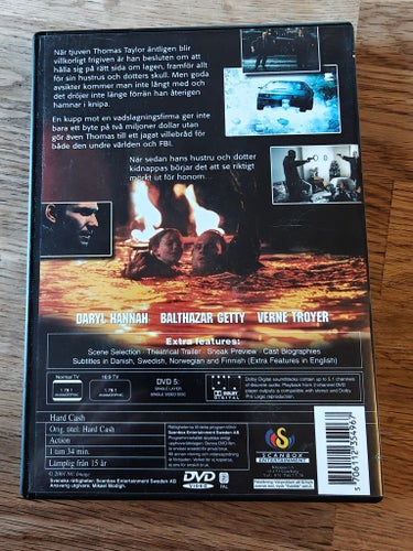 Hard Cash med Christian Slater och Val Kilmer - Svensk dvd