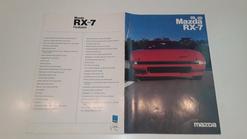 Mazda RX-7 14 sidor tryckt ? engelsk text