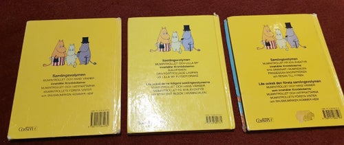 Mumintrollet och hans vänner x 3 böcker - ALLA FÖRSTAUTGÅVOR - 90 talet.