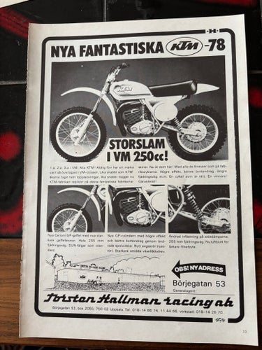 KTM 250 1978 250cc annons