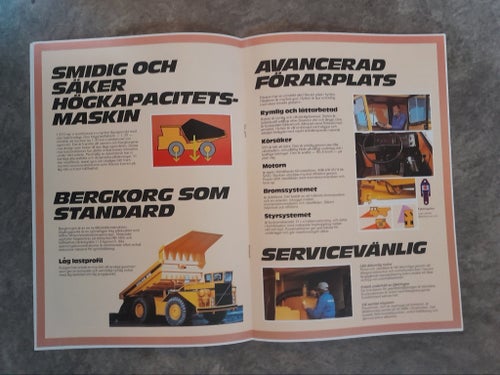 Broschyr Kockums Tipptruck 555 för Volvo BM