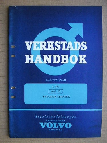 VOLVO Verkstadshandbok Lastbil L 395 Titan Specifikationer